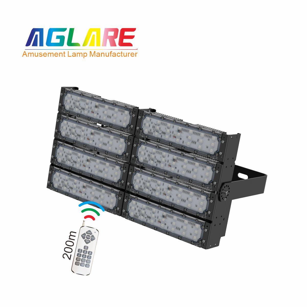 400WLED彩色投光灯泛光灯,变色户外射灯带？？？仄