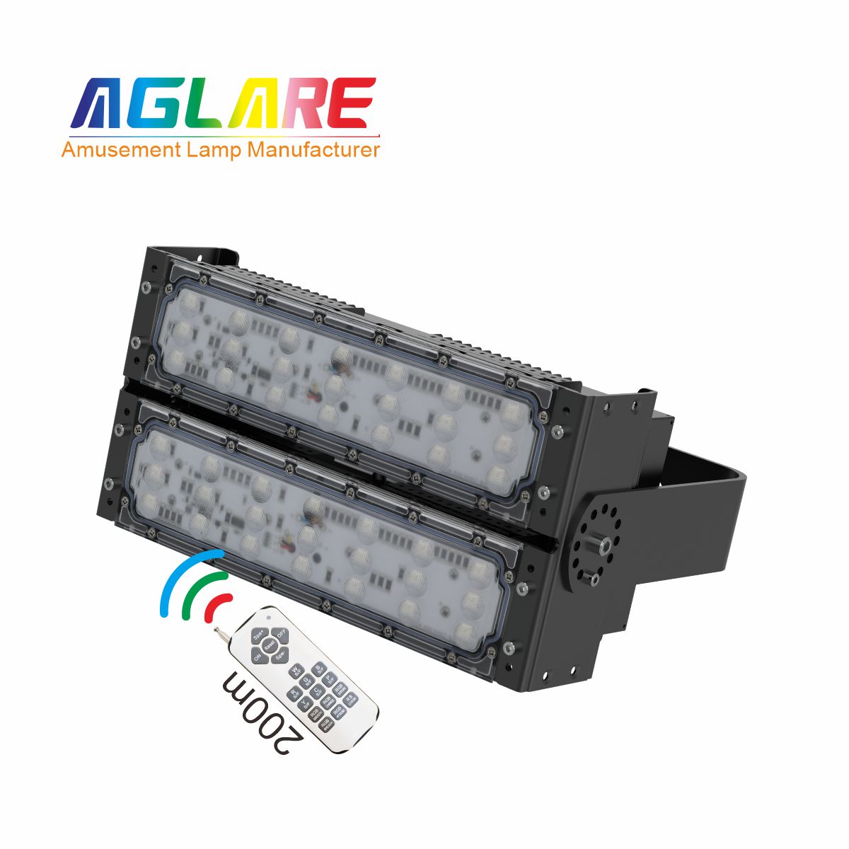 100W LED彩色泛光灯 RGB投光灯带？？？仄